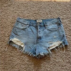 FREE PEOPLE Cutoff We The Free Jean Shorts